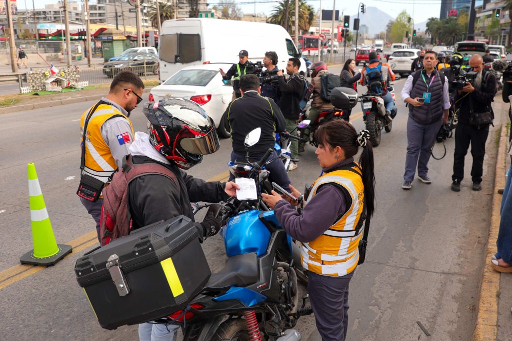 MTT registra más de 24 mil fiscalizaciones a motocicletas y 1.714 retiros entre enero y agosto de 2026